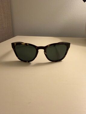 Sunski Tortoiseshell Cat Eye Women's Sunglasses - Brown Frame, Green Lenses
